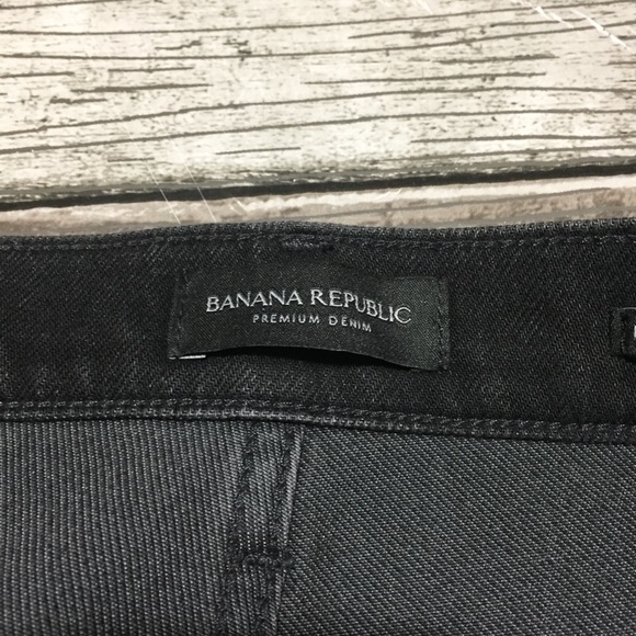 Banana Republic High Rise Crop Boot Jeans Women’s 30P (Inseam 24.5) Black Gray - Picture 11 of 11